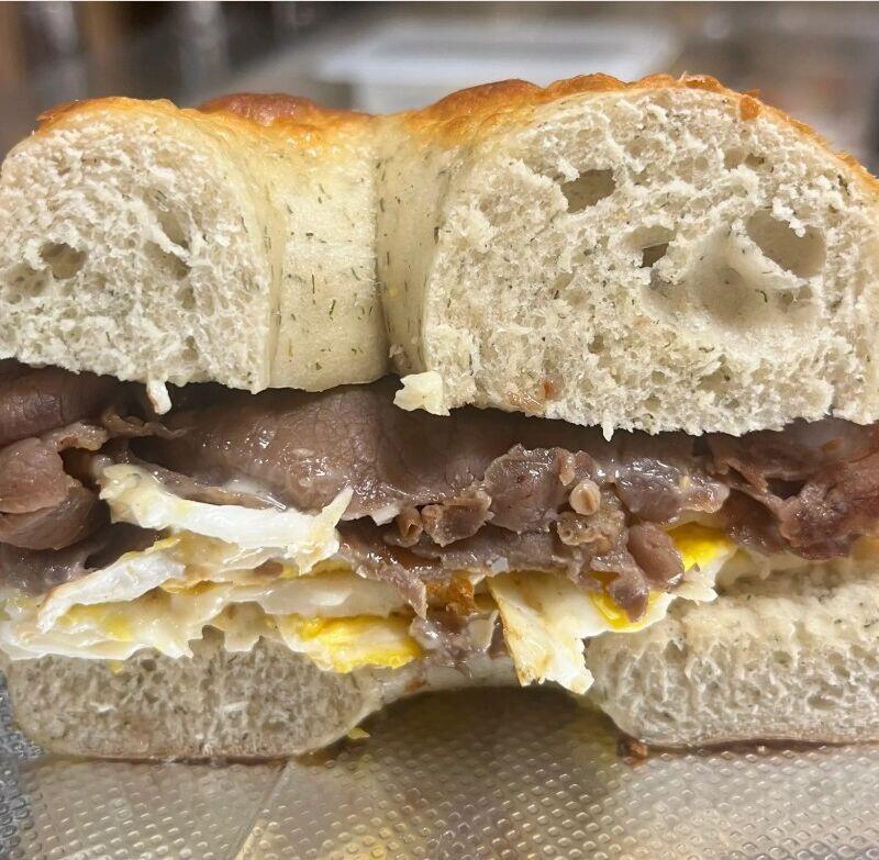 The Steak. Egg and Cheese